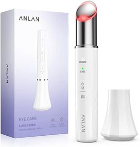 ANLAN Masajeador de Ojos, EMS Dispositivo de Ojos Antiarrugas y Antiedad, Luz Roja& Azu de LED Terapia, 40 ℃ Compresa Caliente, Mejora Ojeras, Bolsas, Hinchazón, Arrugas, Contorno de Ojos