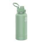 Takeya 885395518510 Actives Insulated Stainless Steel Bottle, Spout Lid Cucumber 32oz