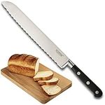 Sabatier Professional Serrated Bread Knife - 8in/20cm Full Tang Blade Forged from High Graded Taper Ground Stainless Steel, Triple Rivet Comfort Handle. Sharper for Longer, by Taylors Eye Witness