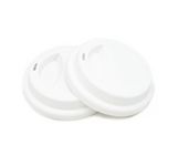 NanTun Silicone Drinking Lid Spill-Proof Cup Lids Reusable Coffee Mug Lids Coffee Cup Covers 2 Pcs - White