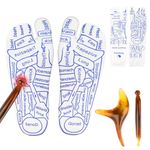 Reflexology Socks with Massage Tool, Acupressure Socks Plantar Fasciitis Massager, Reflexology Foot Massager Socks for Relief Stress and Pain for Men and Women