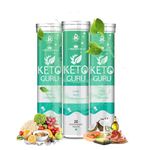 Healthy Nutrition Keto Guru Watersoluble 20 Effervescent Tablets Weight Reduction For Men & women Pack of 3