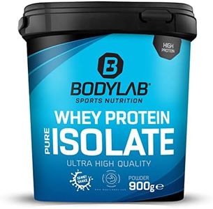 Whey Protein Isolate Arroz con leche y canela 900g Bodylab24, proteína en polvo hecha de aislado de suero de leche, puede apoyar la construcción de músculo, sin aspartamo
