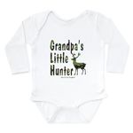 CafePress Grandpa'S Little Hunter Long Sleeve Infant Bodysui Cute Long Sleeve Infant Bodysuit Baby Romper