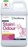 Eco Strong Cat Urine Enzyme Cleaner | Made in Canada | Powerful Probiotic Enzymatic Cleaner for Carpet, Upholstery, Litter Boxes, Laundry (Citrus - 3.78L)
