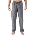 U.S. POLO ASSN. Men Comfort Fit Solid Cotton I690 Casual Style Lounge Pants-Pack of 1 (Grey M)