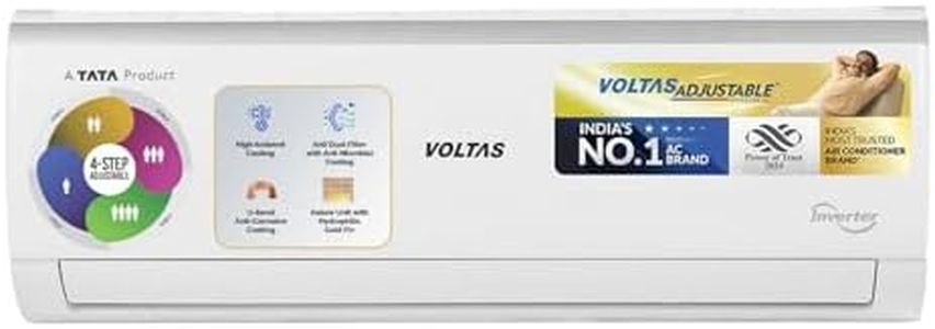 Voltas 1 ton 3 Star Inverter Split AC (Copper, 4-in-1 Adjustable Mode, Anti-dust Filter, 123V CAE, White)