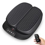 Snailax Vibration Foot Massager with Heat,Remote Control,3 Levels Vibration Intensity & 3 Massage Modes,Electric Foot Legs Back Massager,Gifts for Women/Men/Mom/Dad（Black）