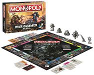 Winning Moves Warhammer Monopoly Board Game, Choose your token from Necron Monolith, Ork Choppa or the Space Marine Helmet, tour The Plague Planet, Necromunda, and Anathrax, for ages 13 plus