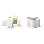 tado° Wireless Smart Thermostat Starter Kit V3+ Incl. Stand – Full Control Over Your Boiler And Hot Water From Anywhere & BASIC Smart Radiator Thermostat 3-Pack - WiFi Add-On Smart Radiator Valve