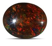 9STARS Black Fire Opal 9.50 Carat Oval Cut Loose 10.25Ratti Australian Fire Opal Stone Original Certified Ring For Women And Men Bracelet Locket Astrological ????? ???? ??? Black Opal Gemstone