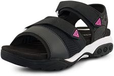 Therafit Mia Women's Water Resistant Adjustable Sport Sandal - for Plantar Fasciitis/Foot Pain Black / 10