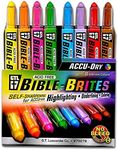 G.T. Luscombe Company, Inc. Accu-Dry Bible-Brites Multicolored 5 x 4 Acrylic Highlighters Set of 8
