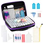 Douorgan 60-Slot Diamond Art Storage Case - Portable Shockproof Organizer and Accessory Box for Jewelry Beads