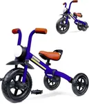 KRIDDO 2-in-1 Kids Balance Bike and Kids Tricycle for 2 to 5 Year Old, Toddler Balance Bike 2 Year Old with Detachable Pedals, Tricycles for 3-5 Year Olds with Stitched Soft Grip, Blue