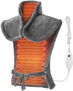 Snailax Heating Pad for Back Pain Relief, Valentine's Day Gift, FSA HSA Eligible, Large Heating Pad for Neck Shoulder Back, Neck Warmer Weighted Wearable Back Heated Pad, Auto Shut Off, (Grey)