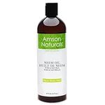 Neem Oil 16 oz / 473 ml - 100% Pure & Natural, Cold Pressed, Multiple uses, DIY recipes Amson Naturals.