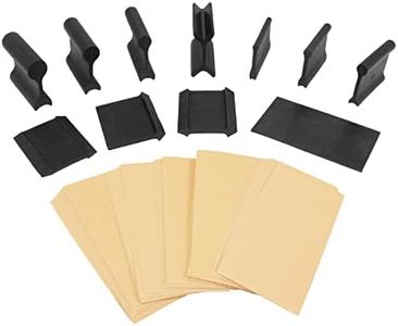 Fulton 11 Piece 21 Profile Contour and Angle Sanding Grip Pack with 50 Assorted Pre-Cut Abrasive Sheets for Sanding Inside or Outside Angles Beads Corners Flutes Molding Models Marine Wood and More