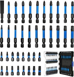 NORTOOLS 38PCS Impact Screwdriver Bit Set,Phillips, Pozi and Torx wih 1/4” Hex-Shank Drill Bits, S2 Magenetic Nut Driver Set for Impact Drills and Power Screwdrivers, Extendable bit Holder