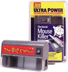 The Big Cheese Ultra Power - Electronic Mouse Killer, Quick, Effective Humane - Professional Electric Mouse Trap that Kills Instantly - Safe, Hygienic Zapper - Indoor Battery Powered Electric Trap