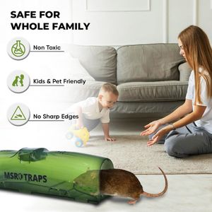 MSR XL Humane Mouse Traps, 2-Pack – Extra Large Rodent Catcher