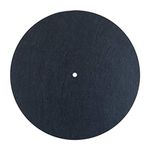 sdroceRyaM Turntable Mat， Slipmat for Vinyl LP Record Players， High-Fidelity Audiophile Acoustic Sound Support ，3mm ，black，12 inch