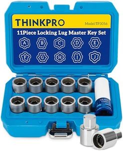 Thinkpro Locking Lug Nut Key-Wheel Lock Key Compatible with Toyota,Lexus,Tacoma,etc. 10 Pieces Wheel Lock Removal Kit,A to J Anti Theft Lug Nut Removal Tool