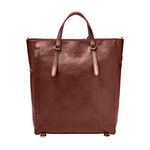 Fossil Women's Camilla Leather Convertible Backpack Purse Handbag, Henna, One Size