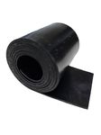 Solid Black Neoprene Rubber Strip 1mm thick - various lengths & widths (1mm Thick - 750mm x 150mm)