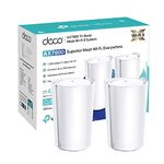 TP-Link Deco X95 AX7800 Whole Home AI-driven Mesh Wi-Fi 6 System, Tri-Band, Connect up to 200 devices, Cover up to 6,100 ft2, 1.7 GHz Quad-Core CPU, HomeShield Security, Easy setup, Pack of 2