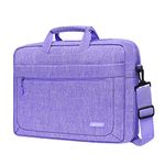 MOSISO Laptop Shoulder Messenger Bag Compatible with MacBook Air/Pro,13-13.3 inch Notebook,Compatible with MacBook Pro 14 2023-2021 A2779 M2 A2442 M1 with Adjustable Depth at Bottom,Purple