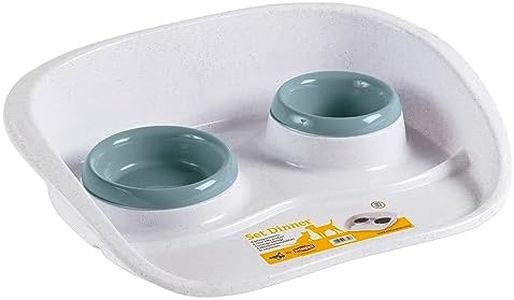 Stefanplast Vassoio per Cani e Gatti Composto da Due Ciotole
