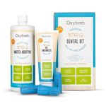 Oxyfresh Premium Pet Dental Kit for Dogs & Cats – Easy Solution for Pet Fresh Breath, Clean Teeth, Control Plaque & Tartar – Vet Formulated Pet Toothpaste, 4oz + Water Additive, 16oz Kit