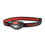 COAST FL13 250 Lumen Dual Color (White & Red) LED Headlamp, Batteries & Hard Hat Clips Included