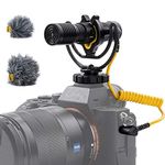 Deity V-Mic D4 Duo Dual-Capsule Micro Camera-Mount Shotgun Microphone, Dual Mono/Stereo Recording, Plug and Play Mic with Rycote Shockmount for DSLRs, Camcorders, Smartphones