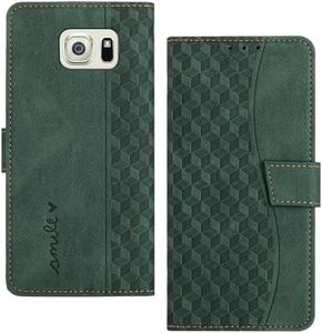 RADOO Mobile Phone Case for Samsung Galaxy S6 Edge+/S6 Edge Plus Case Leather for Foldable PU Leather Case Flip Wallet Shockproof Case Protective Flip Case for Galaxy S6 Edge Plus Case Leather Case