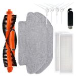HASTHIP® 10Pcs Accessories Kit for Mi Robotic Vacuum-Mop P, Replenishment Kit, Replacement Accessories Kit Replacement Parts - 1 Main Brush, 2 Filters, 4 Bristle Brush, 2 Mop Cloth, 1 Cleaning Brush