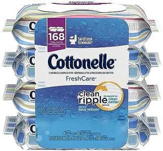 Cottonelle Fresh Care Flushable Cleansing Cloths, 42 Sheets, Count of 4 (packaging may vary)