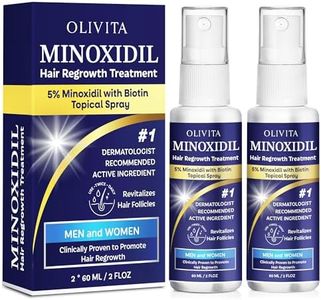 5% Minoxidil for Men and Women Hair Growth: Minoxidil Spray Hair Regrowth Treatment Serum with Biotin & Rosemary -Stop Hair Thinning and Hair Loss For Stronger Thicker Longer Hair