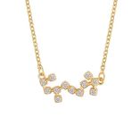 Women's Gold Plated Zodiac Scorpio Constellation Pendant Necklace, Scorpio Zodiac Necklaces For Women, Zodiac Pendant Necklace Gold, Zodiac Necklaces For Women, Zodiac Sign Necklaces Scorpio (Gold)