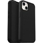 Otterbox iPhone 13 (ONLY) Strada Series Case - SHADOW, Card Holder, Genuine Leather, Pocket-Friendly, Folio Case