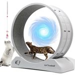 WUDLEP 85cm Cat Exercise Wheel, Cat Wheels for Indoor Cats, Mute Cat Running Wheel with Carpeted Runway, Cat Treadmill Wheel Exerciser for Kitty’s Freeing Nature