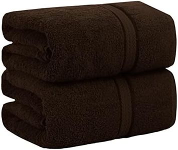 Cotone Craft Ultra Morbido Collection 2 Piece Oversize 100% Cotone da Bagno Set di Asciugamani Chocolate