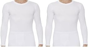 Rocky Men's Thermal Base Layer Top (Long John Underwear Shirt) Insulated for Outdoor Ski Warmth/Extreme Cold Pajamas, White, Large