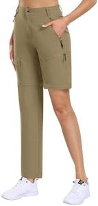 MoFiz Pantaloni Trekking Cargo Donna Zip off Pantaloni Impermeabili Montagna Pantaloni Estate Asciugatura Rapida Traspiranti Sportivi con Tasche