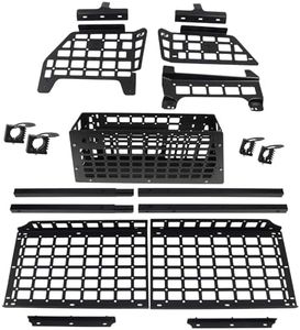 HIGH FLYING for Toyota FJ Cruiser (XJ10) 2007-2014 Car Accessories Modular Storage Molle Panel System Trunk Shelf Interior Luggage Carrier Rack Trunk Organizer (Whole Kit)