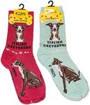 Foozys Unisex Crew Socks Canine Collection (Ital Greyhound)