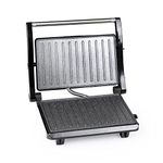 Innoteck Kitchen Pro Panini Press and Health Grill - Cool Touch Handle - Non-Stick Plates for Easy Clean - 750W Panini Press & Sandwich Toaster - Light Indicators - Floating Hinge Lid for Even Cooking