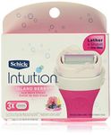 Schick Intuition Island Berry Womens Razor Refills with Acai Berry Extract, Pack of 3