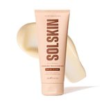 SOLSKIN Gradual Medium-Dark Tanning Moisturiser with Aloe, Hyaluronic Acid & Vitamin E, Hydrating Daily Body Lotion for Sensitive Skin, Buildable, Gradual Tan, Streak-Free, Vegan & Non-Greasy, 200 ml